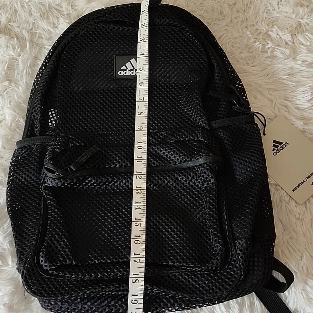 Adidas Black Mesh Men's Backpack Bramd New
